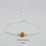 Moonstone Bracelet 925 Silver with Crystal Beads for Women