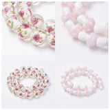 Mushroom Flower Lampwork Beads Strand Glass Loose Bead Spacer Charms