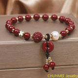 Cinnabar Buckle Bracelet for Couples High Content Cinnabar Girlfriend Gift