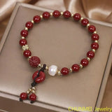 Cinnabar Buckle Bracelet for Couples High Content Cinnabar Girlfriend Gift