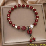 Cinnabar Buckle Bracelet for Couples High Content Cinnabar Girlfriend Gift