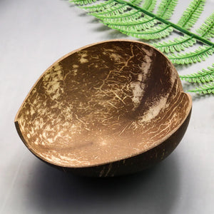 Coconut Shell Bowl Dessert Jewelry Collect Container Heart Food Plate