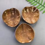 Coconut Shell Bowl Dessert Jewelry Collect Container Heart Food Plate