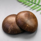 Coconut Shell Bowl Dessert Jewelry Collect Container Heart Food Plate