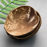 Coconut Shell Bowl Dessert Jewelry Collect Container Heart Food Plate