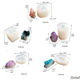 Crystal Quartz Geode Druzy Stone Resin Pendant Mold Jewelry Making Tool