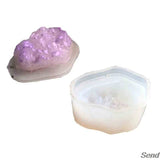 Crystal Quartz Geode Druzy Stone Resin Pendant Mold Jewelry Making Tool