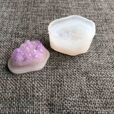 Crystal Quartz Geode Druzy Stone Resin Pendant Mold Jewelry Making Tool