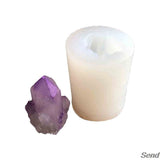 Crystal Quartz Geode Druzy Stone Resin Pendant Mold Jewelry Making Tool