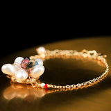 Baroque Pearl Bracelet for Women, Adjustable & Elegant
