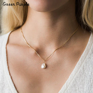 Bohemian Freshwater Pearl Necklace Chocker Collier Femme Women Necklace