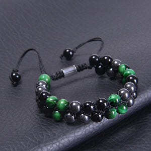 Green Tiger Eye Protection Bracelet for Men Women