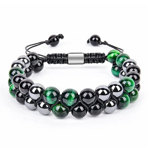Green Tiger Eye Protection Bracelet for Men Women
