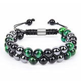 Green Tiger Eye Protection Bracelet for Men Women