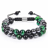 Green Tiger Eye Protection Bracelet for Men Women