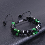 Green Tiger Eye Protection Bracelet for Men Women