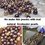 Natural Pearl Earrings Filled Brincos Not Fade Vintage Jewelry For Women