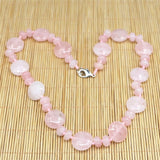 Rose Quartz Power Stone Necklace 30 Bead Necklace