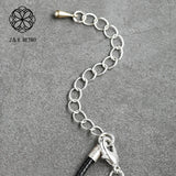 Round Goth Necklace Big Women Accessories Long Suspension