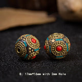 Nepalese Tibetan Brass Spacer Beads for Jewelry Making