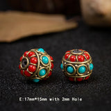 Nepalese Tibetan Brass Spacer Beads for Jewelry Making