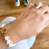 Shell Star Pendant Beaded Bracelet Women Accessories
