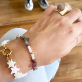 Shell Star Pendant Beaded Bracelet Women Accessories