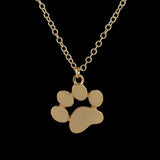 925 Sterling Silver Paw Print Necklace Pendant - Personalized Pet Jewelry Gift