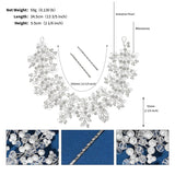 Crystal Pearl Headband for Women Bridal Wedding Hair Party Bride Prom