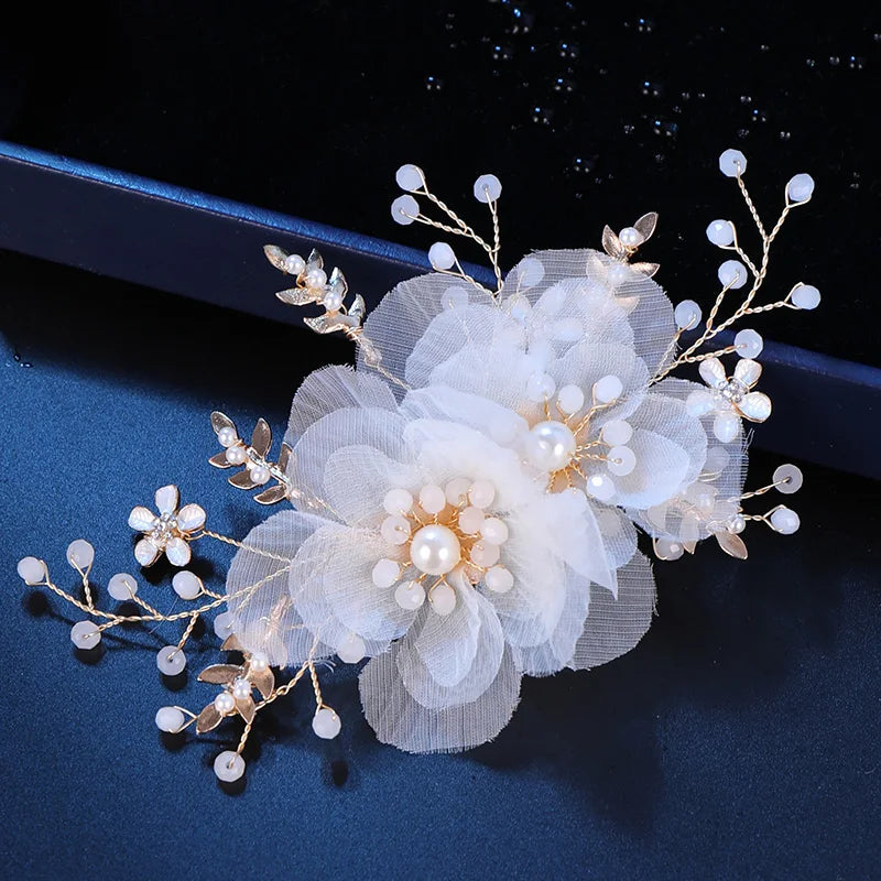 Bridal Crystal Tiara Hair Sticks Clips Barrettes Hair Ornaments