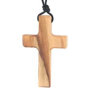 Christian Gift: Car Rearview Mirror Pendant with Leather Rope Necklace