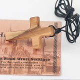Christian Gift: Car Rearview Mirror Pendant with Leather Rope Necklace