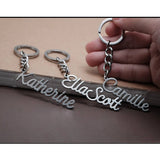 Personalized Name Keychain Stainless Steel Women's Jewelry