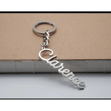 Personalized Name Keychain Stainless Steel Women's Jewelry