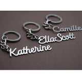 Personalized Name Keychain Stainless Steel Women's Jewelry