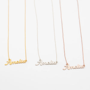 Personalized Name Necklace - Stainless Steel - Tiny Name Necklace