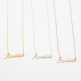 Personalized Name Necklace - Stainless Steel - Tiny Name Necklace