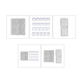Photo Frame Keychain UV Crystal Epoxy Resin Mold Necklace Pendant Silicone Mould