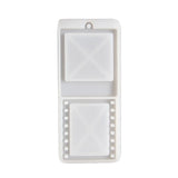 Photo Frame Keychain UV Crystal Epoxy Resin Mold Necklace Pendant Silicone Mould