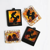 Photo Frame Keychain UV Crystal Epoxy Resin Mold Necklace Pendant Silicone Mould