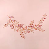Pink Crystal Headbands for Women Wedding Hair Accessories