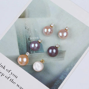 Pink Purple 11-13mm Baroque Pearl Earring Necklace Pendant