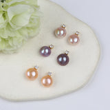 Pink Purple 11-13mm Baroque Pearl Earring Necklace Pendant