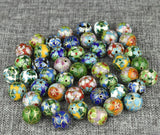 16mm Cloisonne Enamel Beaded DIY Jewelry Filigree Copper Accessories