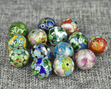 16mm Cloisonne Enamel Beaded DIY Jewelry Filigree Copper Accessories