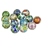 16mm Cloisonne Enamel Beaded DIY Jewelry Filigree Copper Accessories