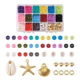 Polymer Clay Cowrie Shell Beads DIY Jewelry Making Kit