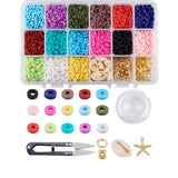 Polymer Clay Cowrie Shell Beads DIY Jewelry Making Kit