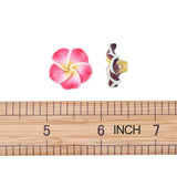 Polymer Clay Plumeria Flower Beads for Jewelry Making - Assorted Sizes