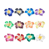 Polymer Clay Plumeria Flower Beads for Jewelry Making - Assorted Sizes
